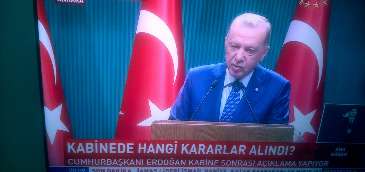 Cumhurbaşkanı Recep Tayyip Erdoğan Kabine Sonrası Açıklamlarda Bulundu